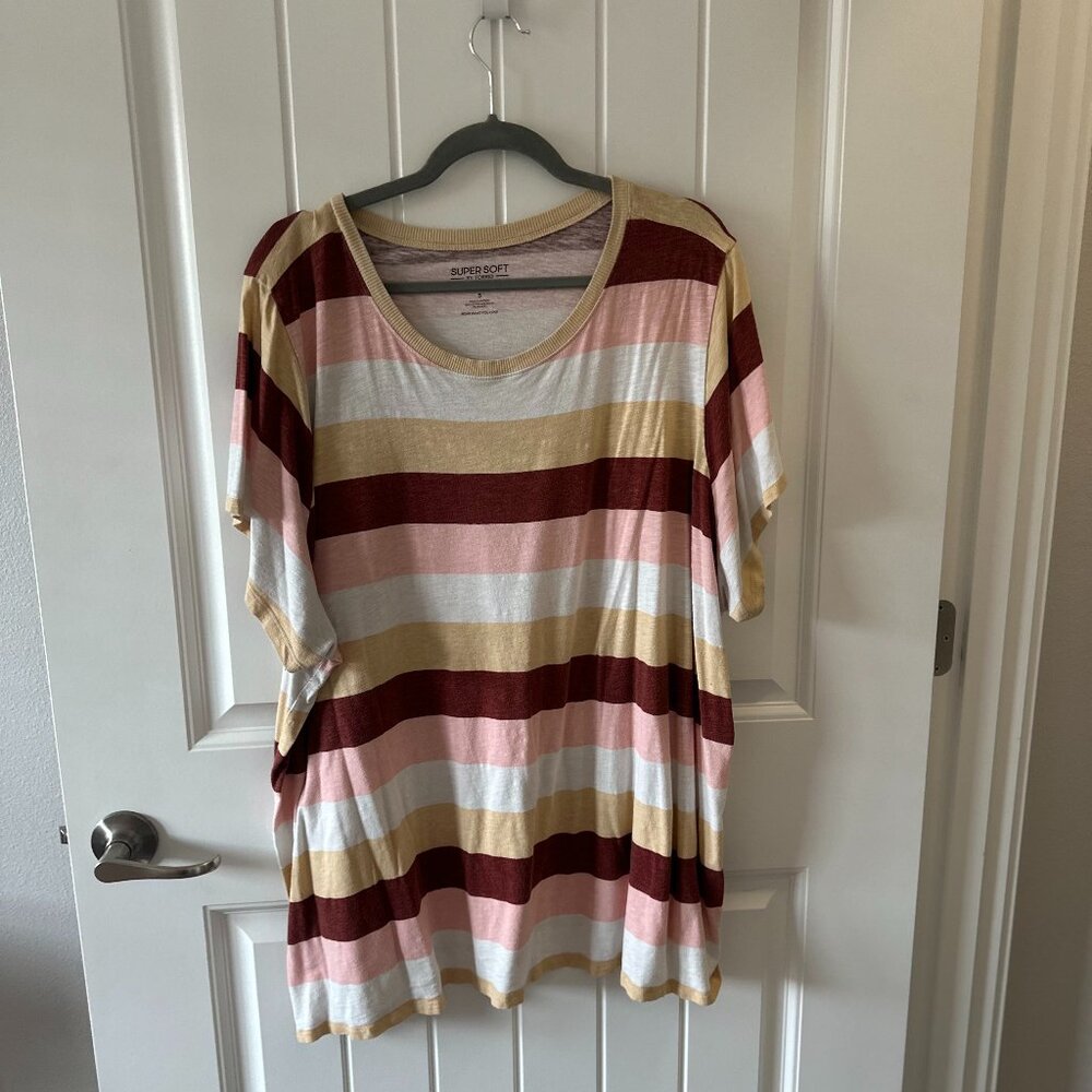 Torrid -- Striped Soft Tee